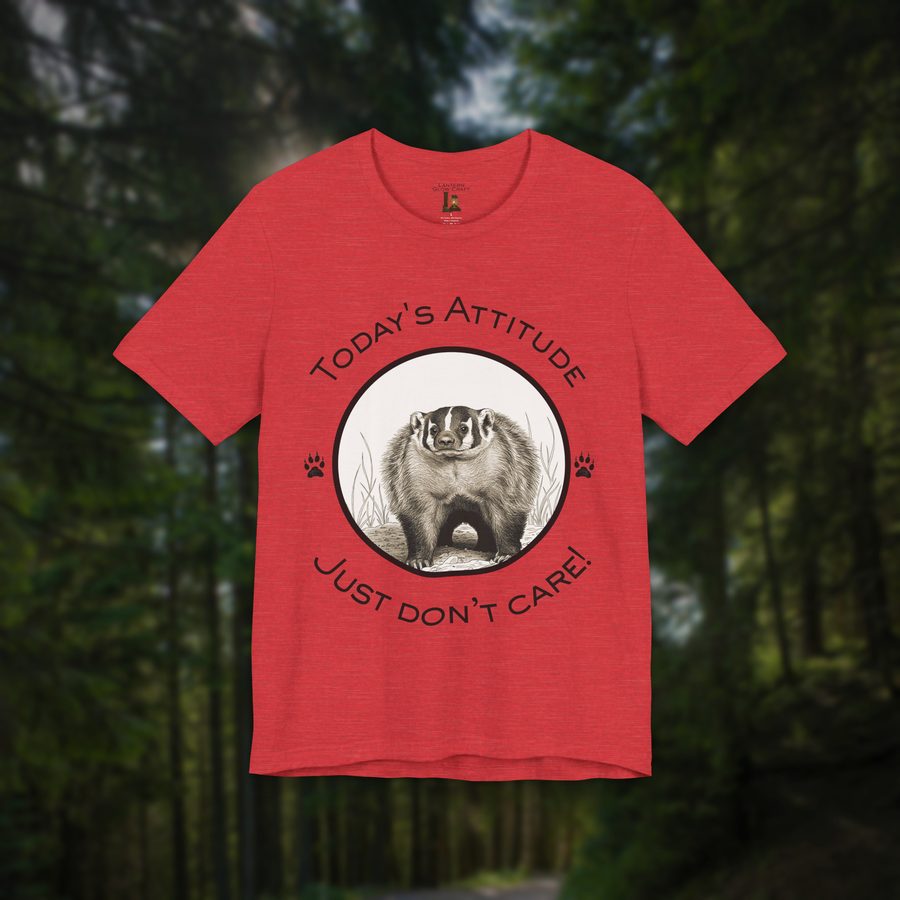 Badger tee in Heather Red